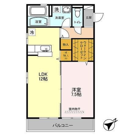 メゾンα　５（熊谷市箱田）の物件間取画像